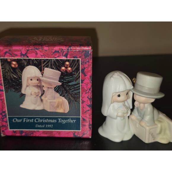 Precious Memories Other - Precious Moments Our First Christmas Together 1992 Ornament Enesco 528870